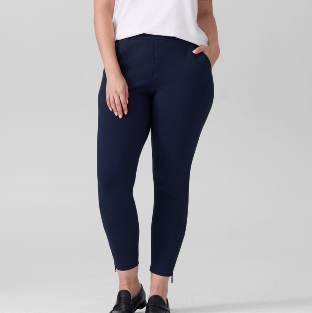 Universal‎ Standard Moro Pocket Signature Ponte Pants in Navy US Size 2XL 30-32